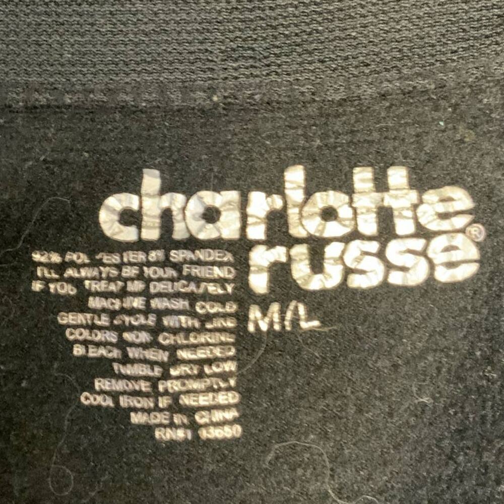 Charlotte Russe Medium Large Basic Black Long Str… - image 3